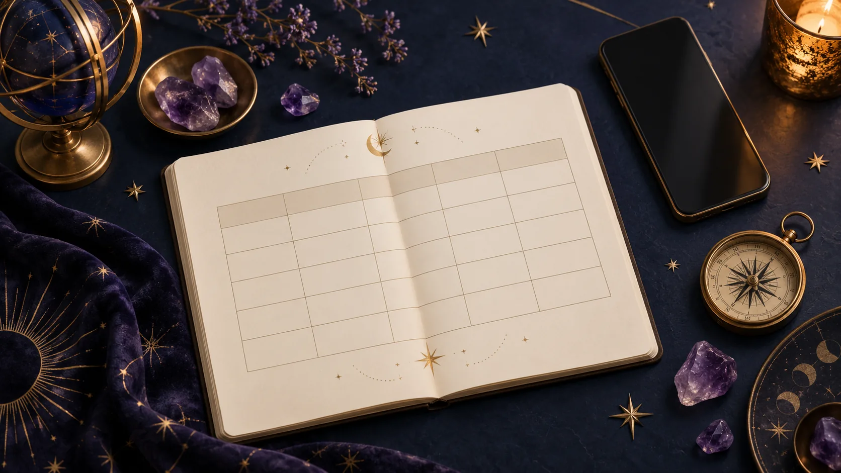 Notebook for comparing astrology services and their terms